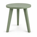 Sage Round Side Table with Three Angled Legs