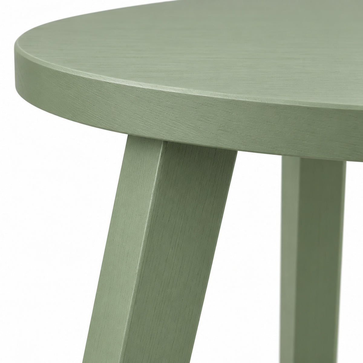 Sage Round Side Table with Three Angled Legs